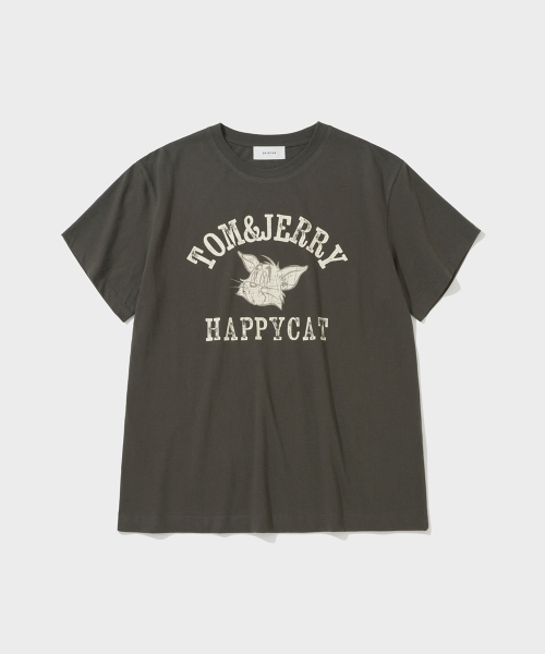 SHIRTER(シャーター)の「TJS HAPPY CAT T-SHIRT (BROWN)(Tシャツ/カットソー・メンズ・その他・MEDIUM/LARGE/SMALL)」の1枚目の写真