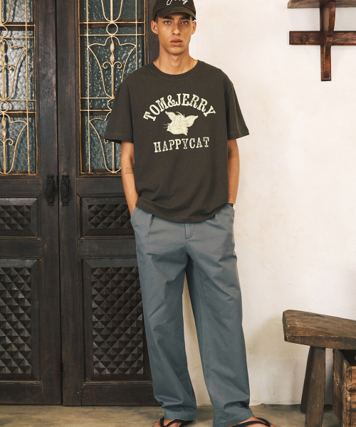 SHIRTER(シャーター)の「TJS HAPPY CAT T-SHIRT (BROWN)(Tシャツ/カットソー・メンズ・その他・MEDIUM/LARGE/SMALL)」の2枚目の写真