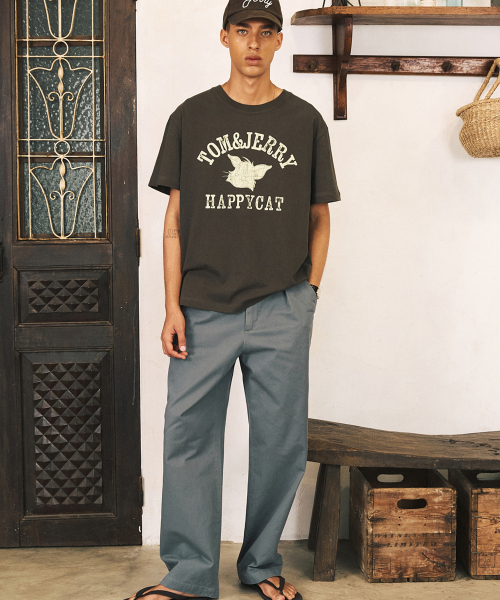 SHIRTER(シャーター)の「TJS HAPPY CAT T-SHIRT (BROWN)(Tシャツ/カットソー・メンズ・その他・MEDIUM/LARGE/SMALL)」の3枚目の写真