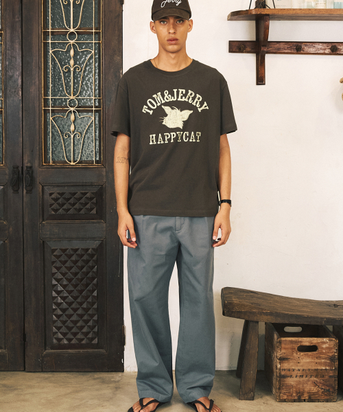SHIRTER(シャーター)の「TJS HAPPY CAT T-SHIRT (BROWN)(Tシャツ/カットソー・メンズ・その他・MEDIUM/LARGE/SMALL)」の4枚目の写真