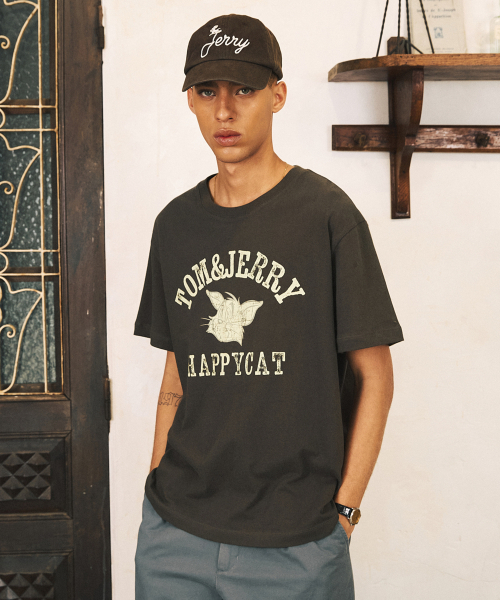 SHIRTER(シャーター)の「TJS HAPPY CAT T-SHIRT (BROWN)(Tシャツ/カットソー・メンズ・その他・MEDIUM/LARGE/SMALL)」の6枚目の写真