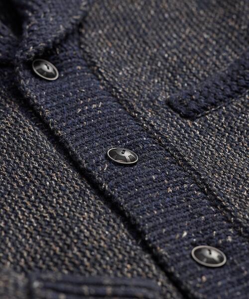 RRL(ダブル アール エル)の「ジャカードニット ショールカラー カーディガン(カーディガン/ボレロ・メンズ・ネイビー系1・S/M/L/XL/XS)」の6枚目の写真