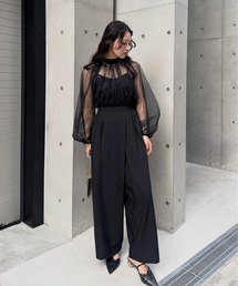 Point bijou bare rap pants（パンツドレス）｜LE'RURE（リルアー）の