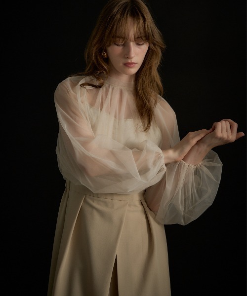 LE'RURE(リルアー)の「Lace layered rap pants dress(パンツドレス・レディース・ブラック/ベージュ・M-Long/MEDIUM/SMALL)」の13枚目の写真