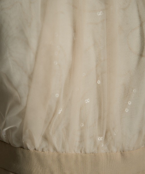 LE'RURE(リルアー)の「Lace layered rap pants dress(パンツドレス・レディース・ブラック/ベージュ・M-Long/MEDIUM/SMALL)」の5枚目の写真