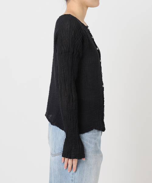 plage(プラージュ)の「《追加》LES ATELIERS FRANCAIS DE CONFECTION 別注 OPEN BTN 2WAY ブラウス 3(シャツ/ブラウス・レディース・ブラック・FREE)」の9枚目の写真