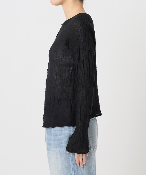 plage(プラージュ)の「《追加》LES ATELIERS FRANCAIS DE CONFECTION 別注 OPEN BTN 2WAY ブラウス 3(シャツ/ブラウス・レディース・ブラック・FREE)」の21枚目の写真