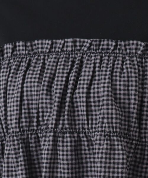 one'sterrace(ワンズテラス)の「異素材ペプラムプルオーバー(Tシャツ/カットソー・レディース・アイボリー系8/その他/ブラック系8・02)」の15枚目の写真