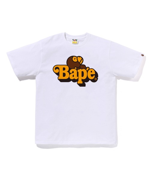 A BATHING APE(アベイシングエイプ)の「MILO ON BAPE TEE(Tシャツ/カットソー・メンズ・ホワイト/ブラック/ブルー/ピンク/ブラウン・XX-LARGE/SMALL/X-LARGE/LARGE/MEDIUM/XXX-LARGE)」の2枚目の写真