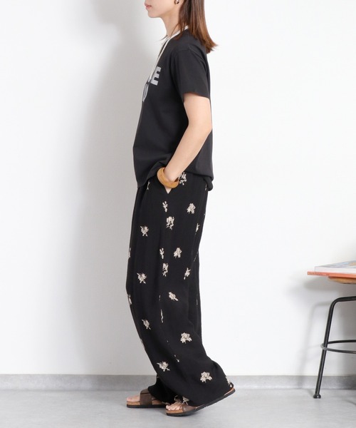 cepo(セポ)の「〈接触冷感 ICE TEE〉ロゴプリントショートスリーブTee(Tシャツ/カットソー・レディース・ブラック/オフホワイト・M)」の9枚目の写真