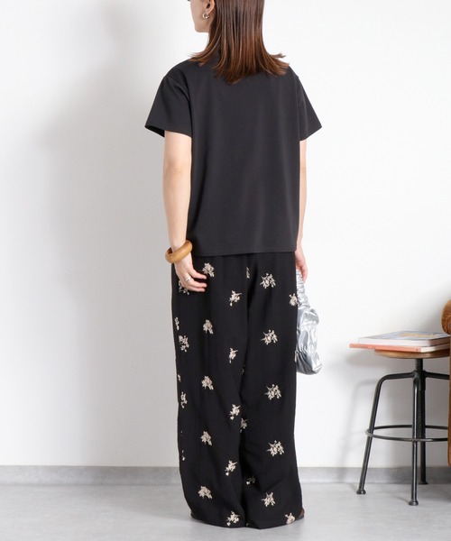 cepo(セポ)の「〈接触冷感 ICE TEE〉ロゴプリントショートスリーブTee(Tシャツ/カットソー・レディース・ブラック/オフホワイト・M)」の10枚目の写真