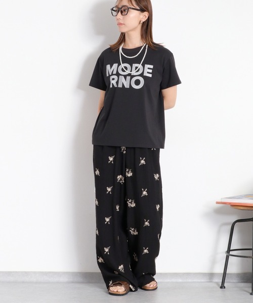 cepo(セポ)の「〈接触冷感 ICE TEE〉ロゴプリントショートスリーブTee(Tシャツ/カットソー・レディース・ブラック/オフホワイト・M)」の8枚目の写真