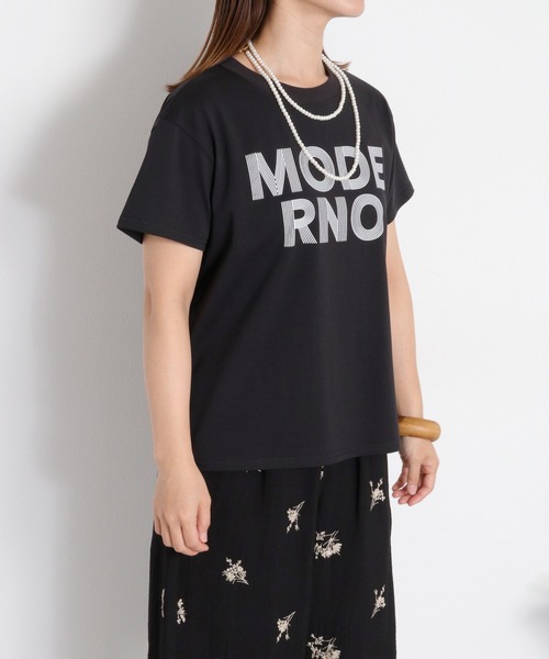 cepo(セポ)の「〈接触冷感 ICE TEE〉ロゴプリントショートスリーブTee(Tシャツ/カットソー・レディース・ブラック/オフホワイト・M)」の13枚目の写真