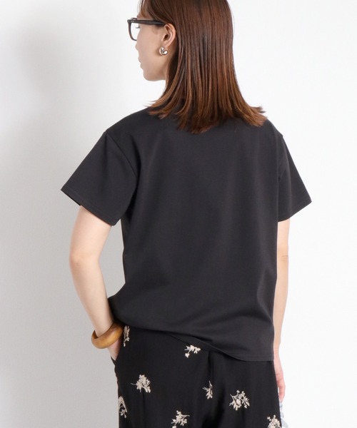 cepo(セポ)の「〈接触冷感 ICE TEE〉ロゴプリントショートスリーブTee(Tシャツ/カットソー・レディース・ブラック/オフホワイト・M)」の14枚目の写真