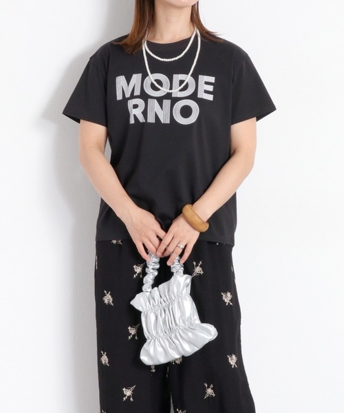 cepo(セポ)の「〈接触冷感 ICE TEE〉ロゴプリントショートスリーブTee(Tシャツ/カットソー・レディース・ブラック/オフホワイト・M)」の17枚目の写真