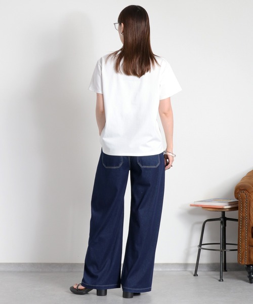 cepo(セポ)の「〈接触冷感 ICE TEE〉ロゴプリントショートスリーブTee(Tシャツ/カットソー・レディース・ブラック/オフホワイト・M)」の22枚目の写真