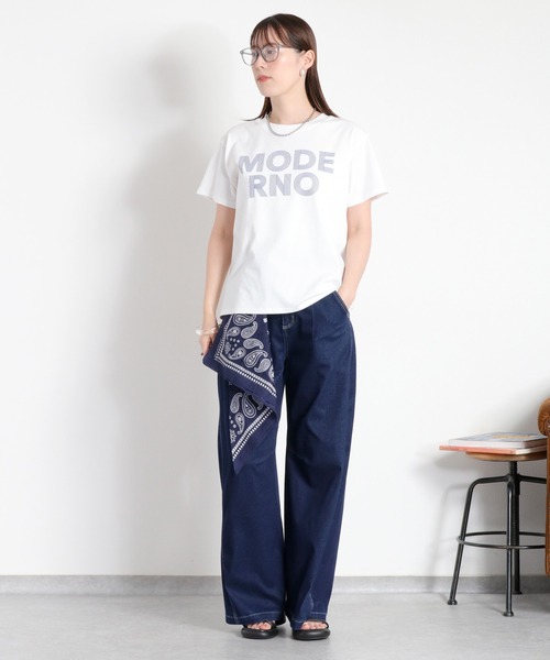 cepo(セポ)の「〈接触冷感 ICE TEE〉ロゴプリントショートスリーブTee(Tシャツ/カットソー・レディース・ブラック/オフホワイト・M)」の19枚目の写真