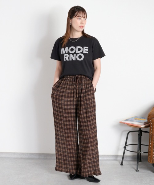 cepo(セポ)の「〈接触冷感 ICE TEE〉ロゴプリントショートスリーブTee(Tシャツ/カットソー・レディース・ブラック/オフホワイト・M)」の7枚目の写真