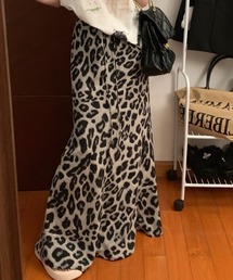 ヒョウ柄ロングスカート