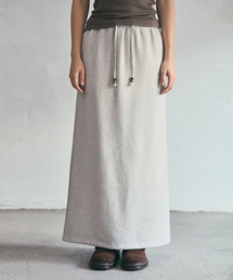 Cozy Henry Long Skirt_Oatmeal(O25-SK21)