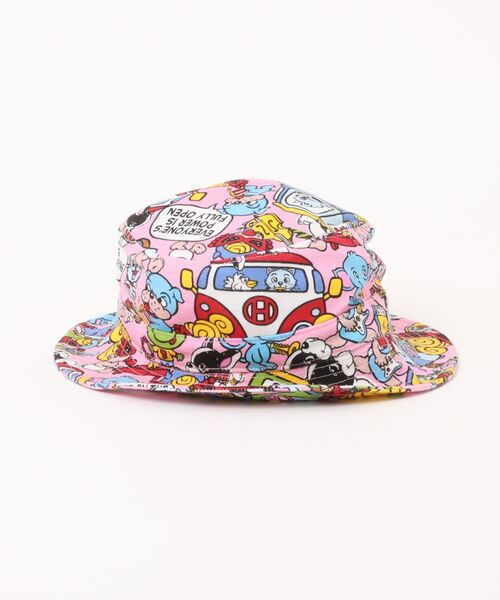 HYSTERIC MINI(ヒステリックミニ)の「BAND WAGON総柄 ハット(ハット・キッズ・ピンク系その他/ブラック系その他/ホワイト系その他・SMALL/MEDIUM)」の5枚目の写真