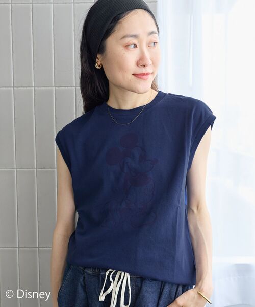 le.coeur blanc(ルクールブラン)の「GOOD ROCK SPEED/Mickey/ノースリT(Tシャツ/カットソー・レディース・ブラウン/チャコールグレー/ネイビー・38)」の21枚目の写真