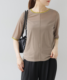 バイカラーベロアTEE