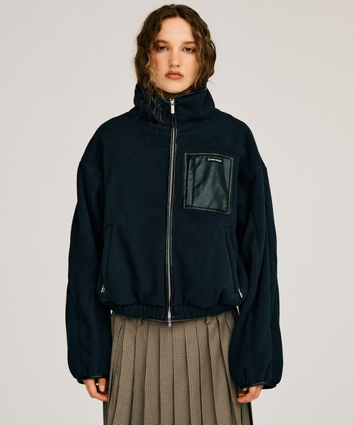 PRANK PROJECT(プランクプロジェクト)の「【2026Autumn Pre-Order】クロップドフリースジャケット / Cropped Fleece Jacket(その他アウター・レディース・レッド/チャコールグレー/ネイビー・FREE)」の1枚目の写真