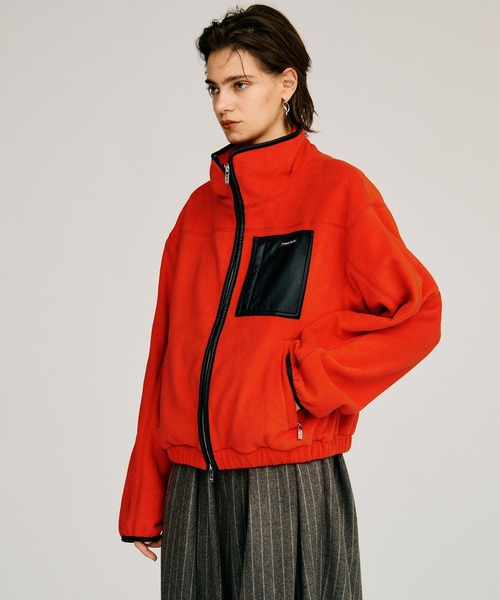 PRANK PROJECT(プランクプロジェクト)の「【2026Autumn Pre-Order】クロップドフリースジャケット / Cropped Fleece Jacket(その他アウター・レディース・レッド/チャコールグレー/ネイビー・FREE)」の13枚目の写真