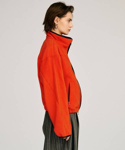 PRANK PROJECT(プランクプロジェクト)の「【2026Autumn Pre-Order】クロップドフリースジャケット / Cropped Fleece Jacket(その他アウター・レディース・レッド/チャコールグレー/ネイビー・FREE)」の15枚目の写真