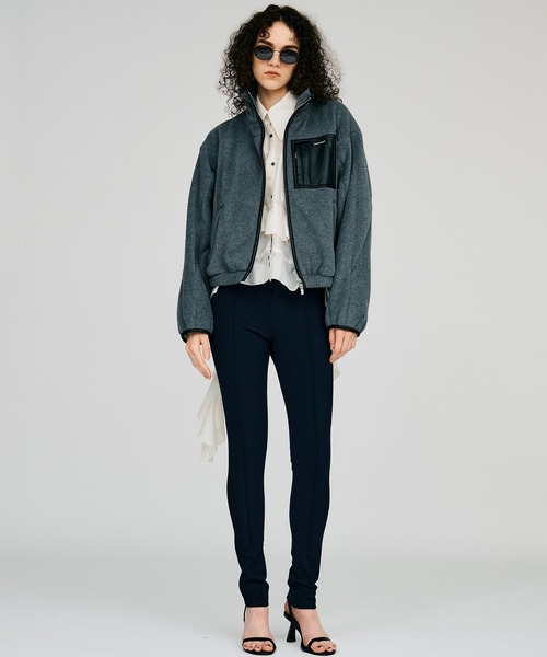 PRANK PROJECT(プランクプロジェクト)の「【2026Autumn Pre-Order】クロップドフリースジャケット / Cropped Fleece Jacket(その他アウター・レディース・レッド/チャコールグレー/ネイビー・FREE)」の10枚目の写真