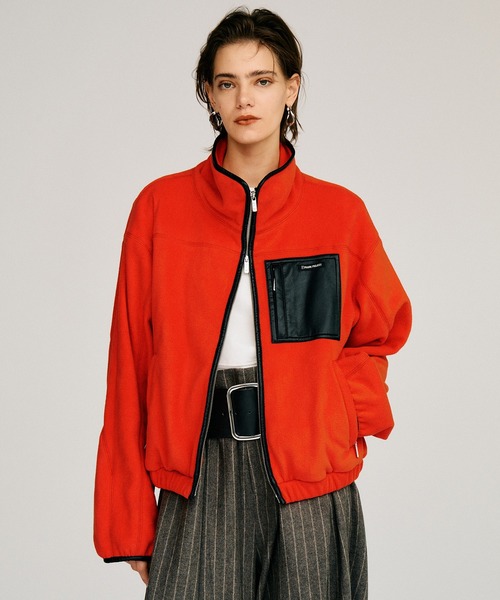 PRANK PROJECT(プランクプロジェクト)の「【2026Autumn Pre-Order】クロップドフリースジャケット / Cropped Fleece Jacket(その他アウター・レディース・レッド/チャコールグレー/ネイビー・FREE)」の11枚目の写真