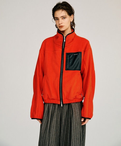 PRANK PROJECT(プランクプロジェクト)の「【2026Autumn Pre-Order】クロップドフリースジャケット / Cropped Fleece Jacket(その他アウター・レディース・レッド/チャコールグレー/ネイビー・FREE)」の12枚目の写真