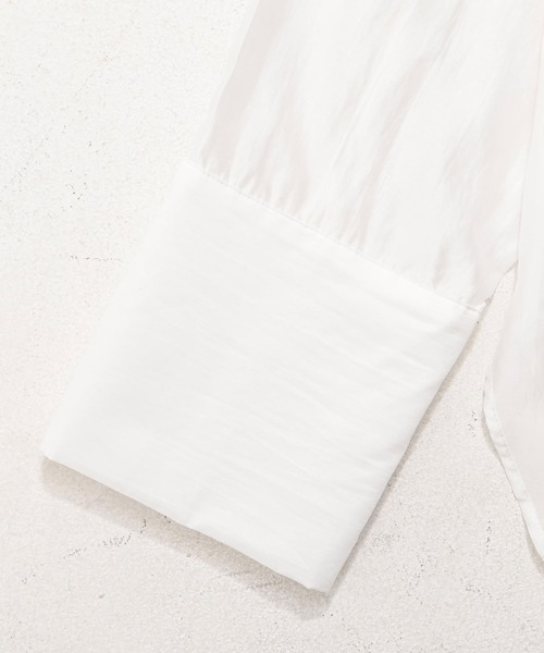 Dita Muaj.（ディータムアージュ）の「【夏のUV対策にも◎】シアーフリルシャツ（シャツ/ブラウス・レディース・OFF WHT・FREE）」の6枚目の写真