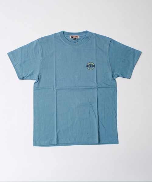 FREDY MAC(フレディーマック)の「【Duckster×阿左美冷蔵】コラボ かき氷機Tシャツ ユニセックス(Tシャツ/カットソー・メンズ・ホワイト/グレイッシュブルー/ライトグレー・M/L)」の8枚目の写真