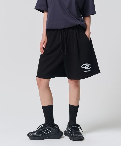 OUNDERR(オアンダーアール)の「REVERSE サークルロゴハーフパンツ (ブラック)(その他パンツ・レディース・その他・MEDIUM/LARGE/X-LARGE)」の4枚目の写真