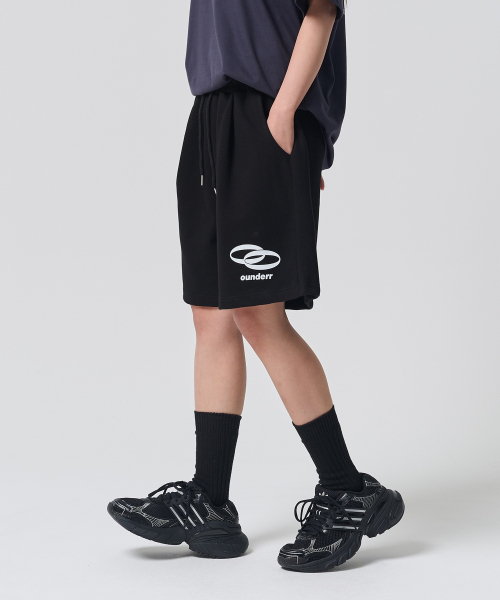 OUNDERR(オアンダーアール)の「REVERSE サークルロゴハーフパンツ (ブラック)(その他パンツ・レディース・その他・MEDIUM/LARGE/X-LARGE)」の5枚目の写真
