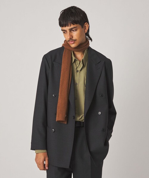 Steven Alan(スティーブンアラン)の「<Steven Alan> マットピケ ダブルブレステッド 6B ジャケット(テーラードジャケット・メンズ・ネイビー/ダークグレー・XL/L/M/S)」の12枚目の写真