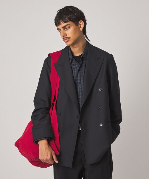 Steven Alan(スティーブンアラン)の「<Steven Alan> マットピケ ダブルブレステッド 6B ジャケット(テーラードジャケット・メンズ・ネイビー/ダークグレー・XL/L/M/S)」の21枚目の写真