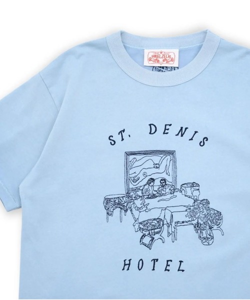 samuel zelig(サミュエルゼリグ)の「【samuel zelig】 Hotel Tee(Tシャツ/カットソー・メンズ・ライトブルー・X-SMALL/SMALL/MEDIUM)」の2枚目の写真