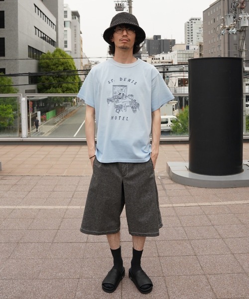 samuel zelig(サミュエルゼリグ)の「【samuel zelig】 Hotel Tee(Tシャツ/カットソー・メンズ・ライトブルー・X-SMALL/SMALL/MEDIUM)」の5枚目の写真