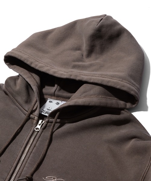 X-girl(エックスガール)の「PIGMENT DYED FACE PATCH AND LOGO ZIP UP SWEAT HOODIE(パーカー・レディース・ブラウン/ピンク/ブラック・S/M)」の16枚目の写真