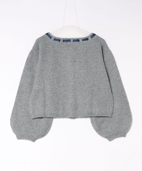 twins（nemne store）（ツインズ）の「Ribbon Knit Cardigan（カーディガン/ボレロ・レディース・グレー系・フリー）」の12枚目の写真