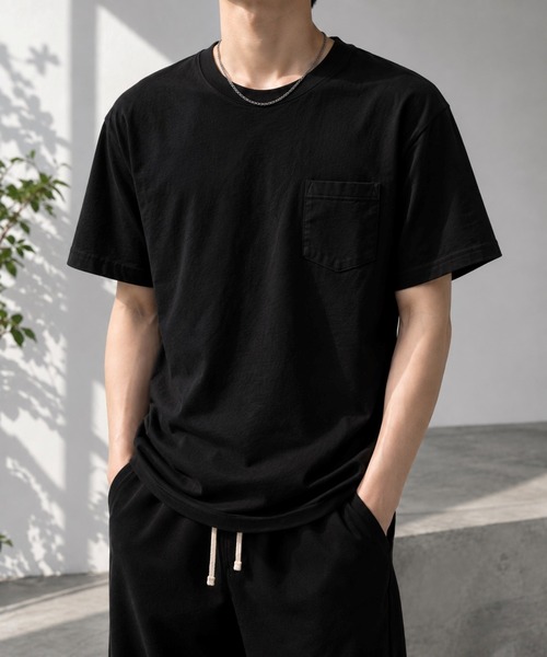 Bling Leads（ブリングリーズ）の「【Bls】 【ZM】【Bling Leads】バッグプリント クルーネックTEE（Tシャツ/カットソー・メンズ・ブラック/ホワイト・LARGE/MEDIUM）」の3枚目の写真
