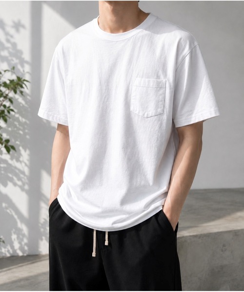 Bling Leads（ブリングリーズ）の「【Bls】 【ZM】【Bling Leads】バッグプリント クルーネックTEE（Tシャツ/カットソー・メンズ・ブラック/ホワイト・LARGE/MEDIUM）」の4枚目の写真