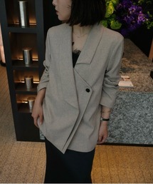 LE'RURE（リルアー）の「Irregular collar melange jacket（テーラードジャケット）」