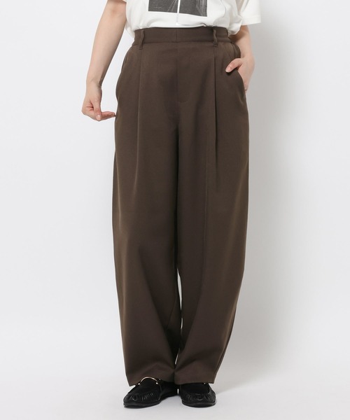 LAKOLE(ラコレ)の「ワンタックコクーンパンツ /1052425(スラックス・レディース・グレー/ブラウン/ブラック・LARGE/MEDIUM)」の21枚目の写真