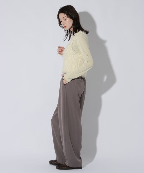 LAKOLE(ラコレ)の「ワンタックコクーンパンツ /1052425(スラックス・レディース・グレー/ブラウン/ブラック・LARGE/MEDIUM)」の11枚目の写真