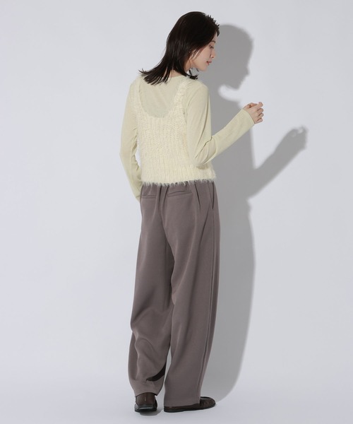 LAKOLE(ラコレ)の「ワンタックコクーンパンツ /1052425(スラックス・レディース・グレー/ブラウン/ブラック・LARGE/MEDIUM)」の12枚目の写真