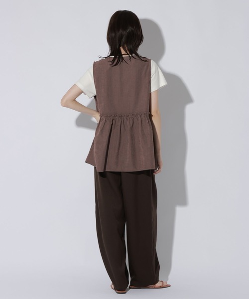 LAKOLE(ラコレ)の「ワンタックコクーンパンツ /1052425(スラックス・レディース・グレー/ブラウン/ブラック・LARGE/MEDIUM)」の18枚目の写真